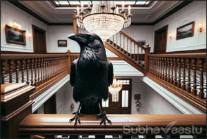 What happens if crow enters house