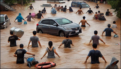 floods in Andhra and Telangana