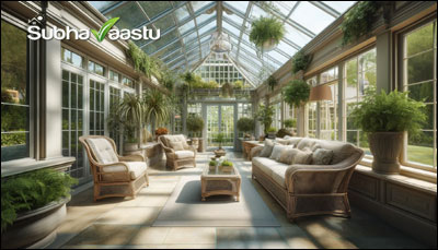 Vastu wise conservatory in the North direction