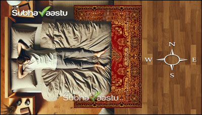 Sleeping with head towards the West direction as per Vastu guidance