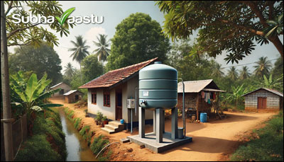 North above ground water storage tank