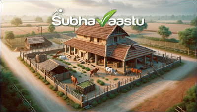 recommended cow shed places as per Vastu